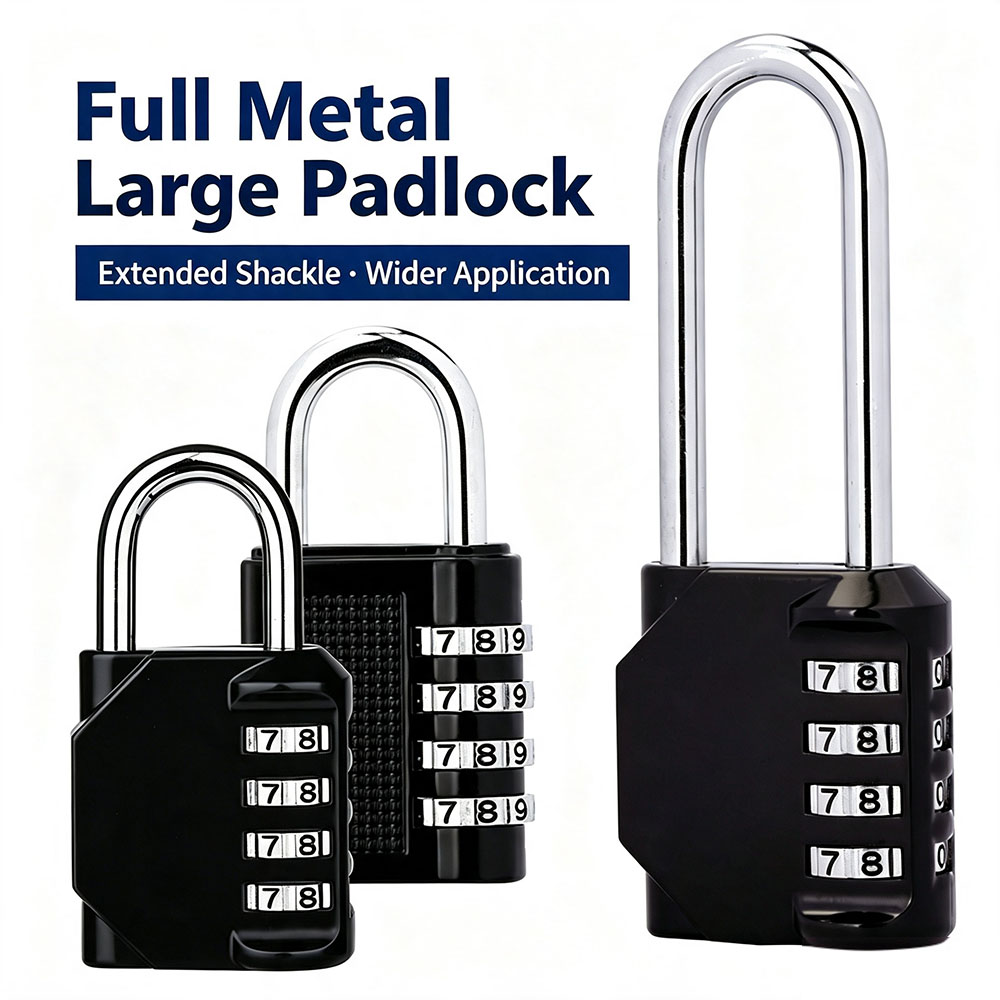 Smart Garden Gate Lock - 4-значный кодовый замок с длинной дужкой,