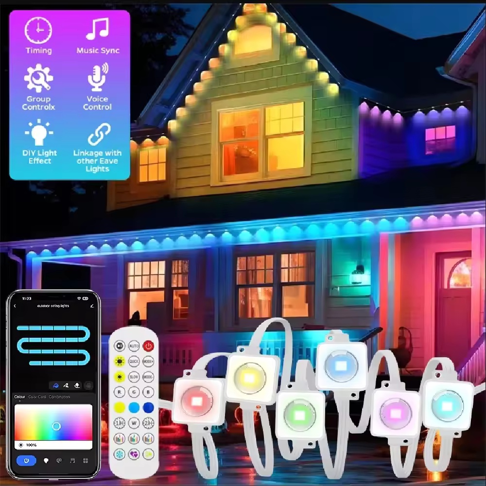 Smart Garden Diy - Умная RGBIC-подсветка для карнизов 15М/30М/45М/60М/90М с