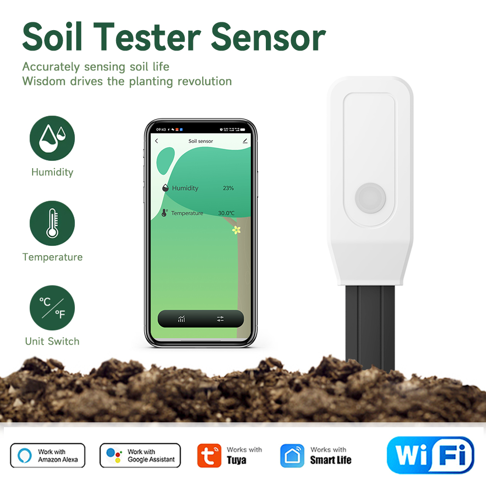 Smart Garden Sensors - Умный WiFi-тестер почвы Tuya: датчик температуры