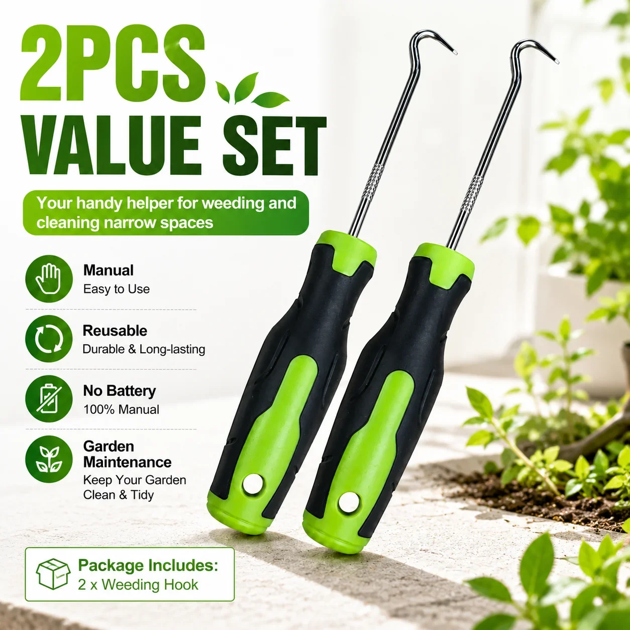 Набор из 2 ручных крючков для  – обзор и цена Smart Garden Edging