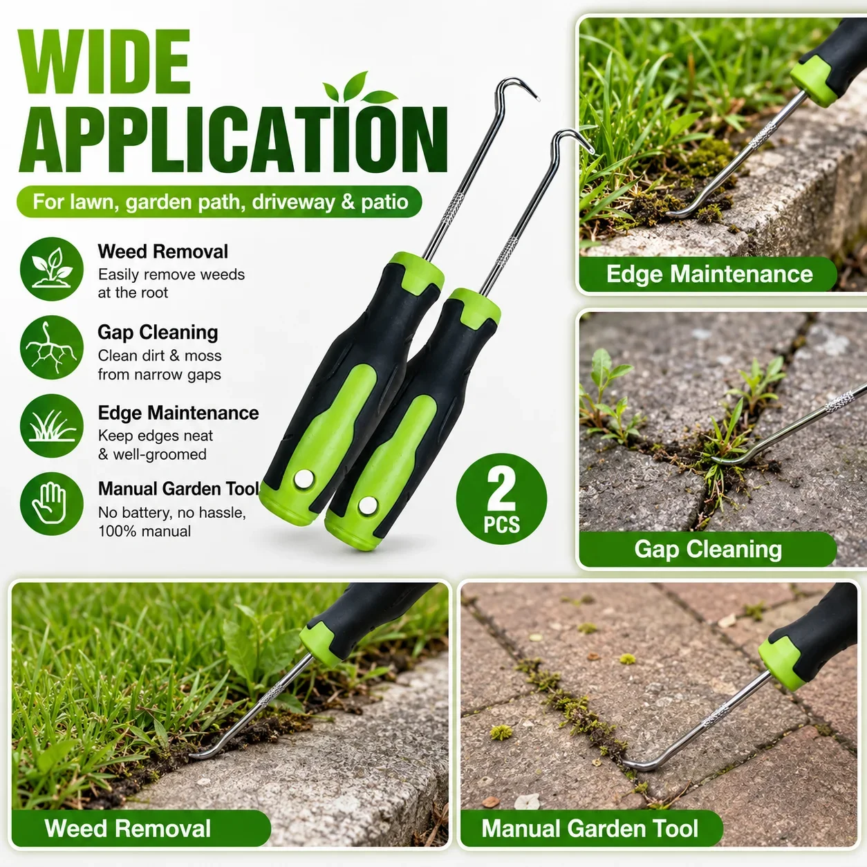 Набор из 2 ручных крючков для  – обзор и цена Smart Garden Edging