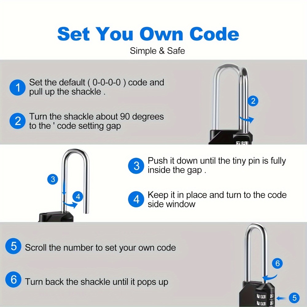 4-значный кодовый замок с длин – обзор и цена Smart Garden Gate Lock