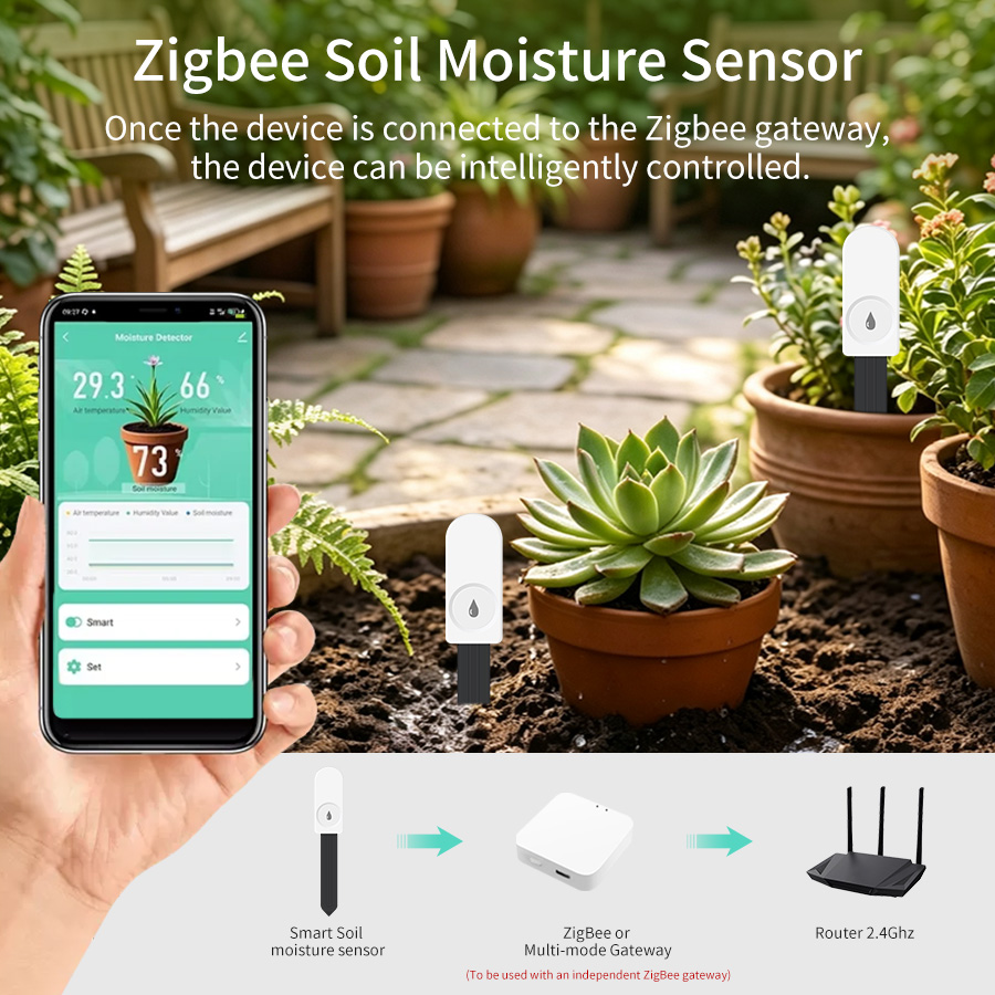 Умный тестер почвы Zigbee 3.0, – обзор и цена Smart Garden Sensors
