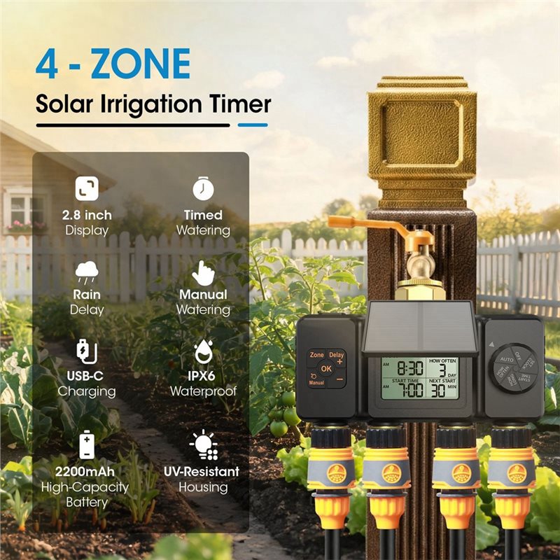 Солнечный таймер для полива са – обзор и цена Smart Garden Zone