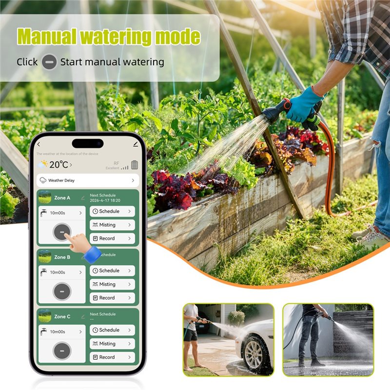 ABMH-Wifi Умный таймер полива  – обзор и цена Smart Garden Zone